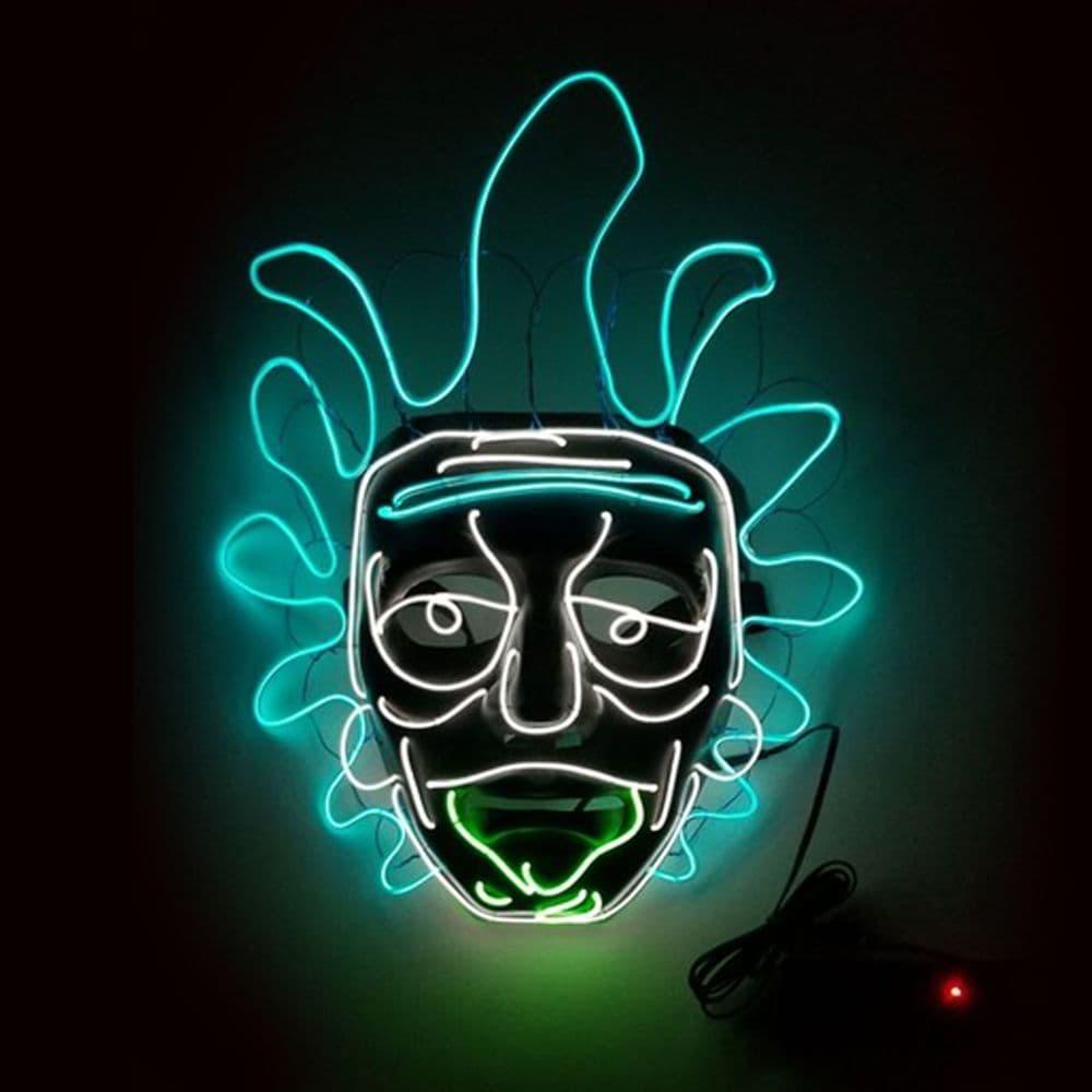El Wire Rick & Morty LED Mask