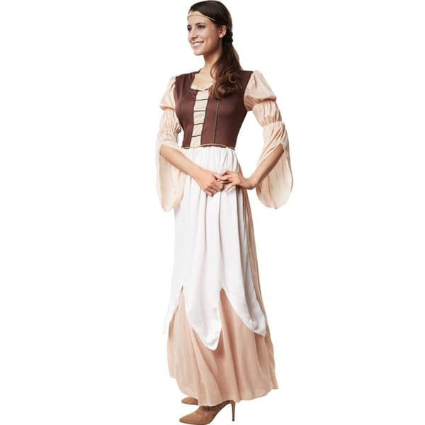 Smuk middelalderkvinde kostume