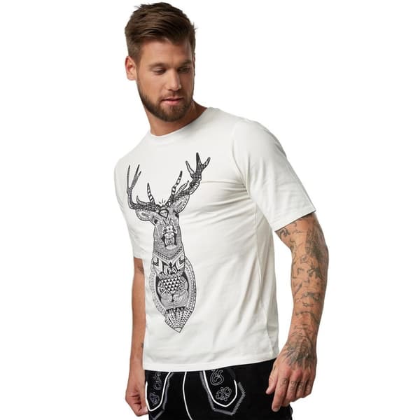 T-Shirt med print hjortehoved