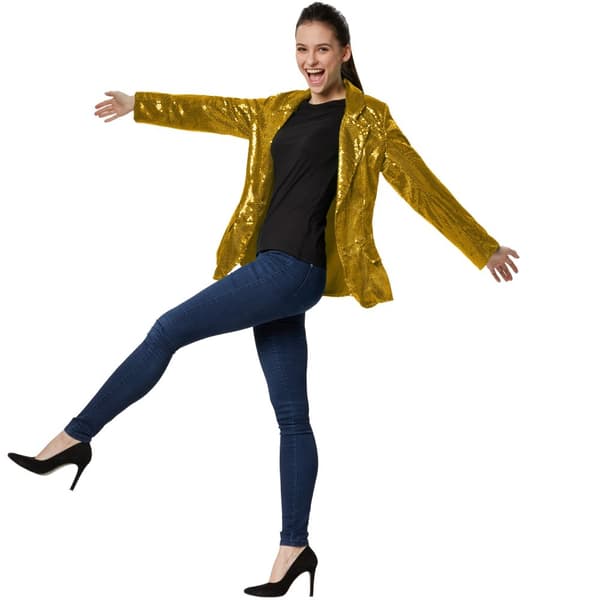 Paillet-jakke damer Guld L