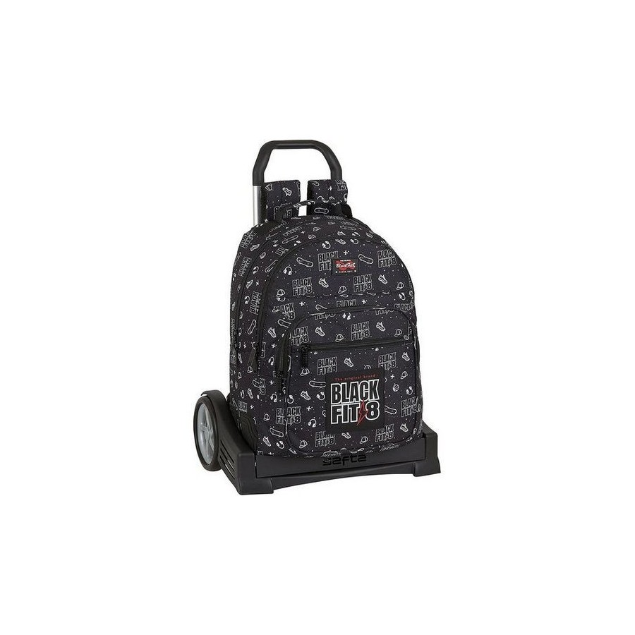 Skolväska med hjul Evolution BlackFit8 Sport Galaxy Svart