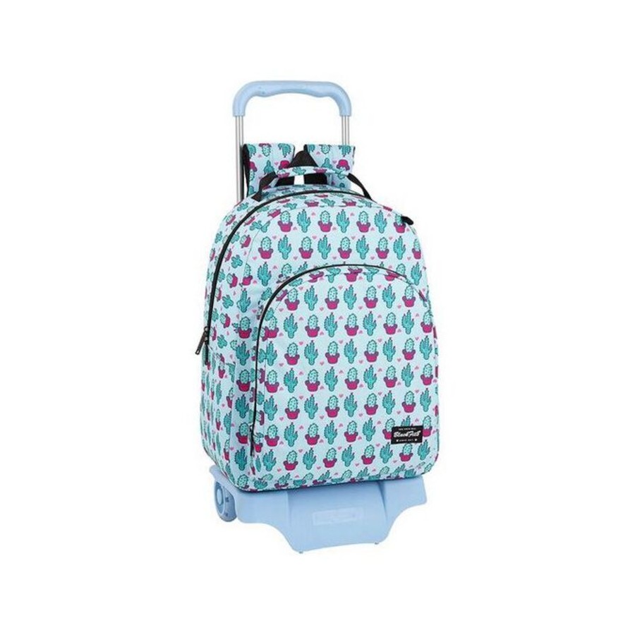 Skolväska med hjul 905 BlackFit8 Cactus