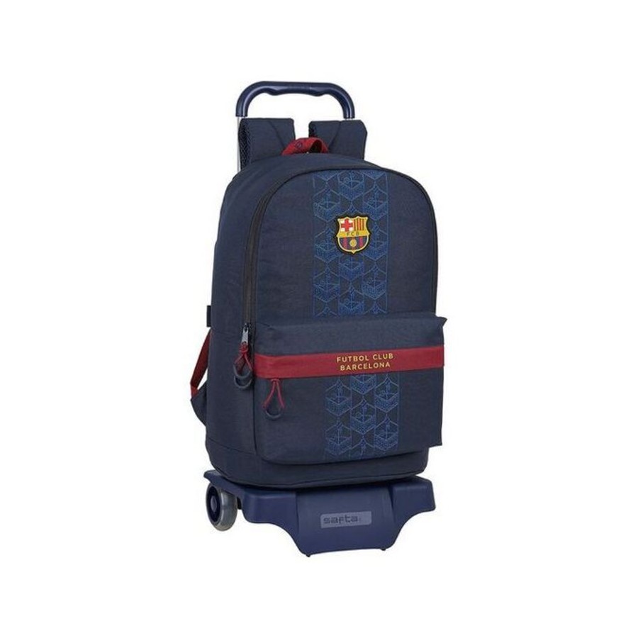 Skolväska med hjul 905 F.C. Barcelona