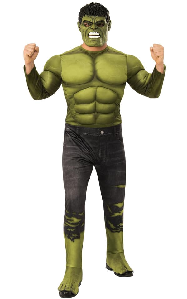 Hulk deluxe voksen standard størrelse hulk