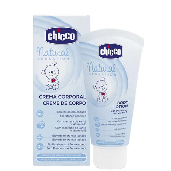 CHICCO Nourishing body lotion "Natural Sensation" with shea butter and vitamin E, 150 ml