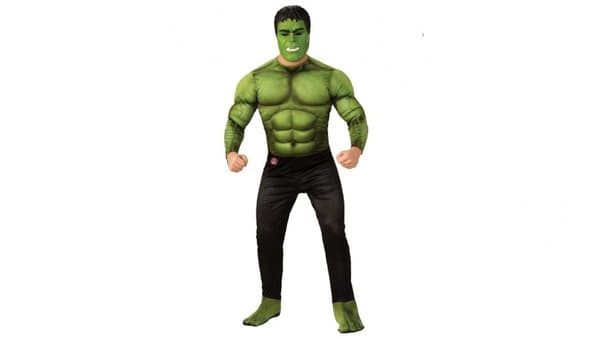 Hulk deluxe vuxen standardstorlek hulken avengers dräkt