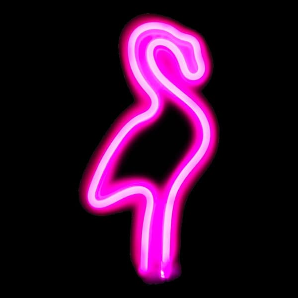 Neon Vegglampe Flamingo