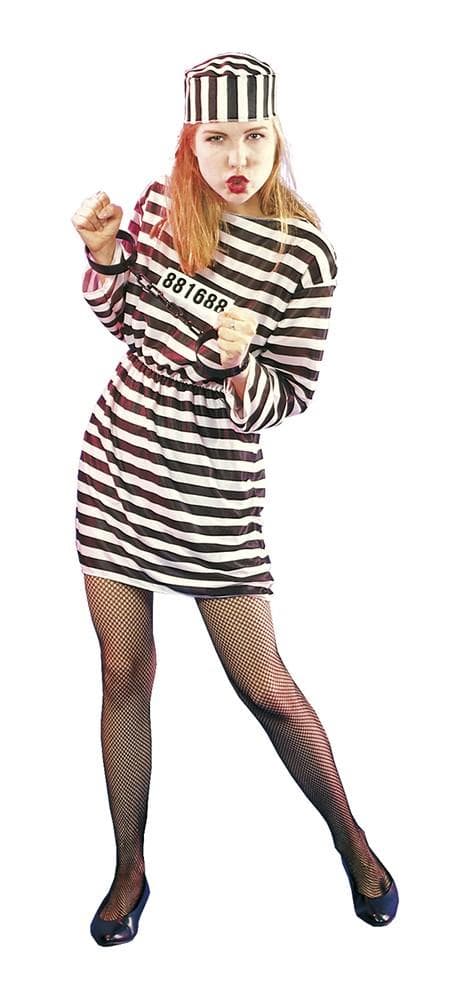 Kvinnligfånge Maskeraddräkt Halloween