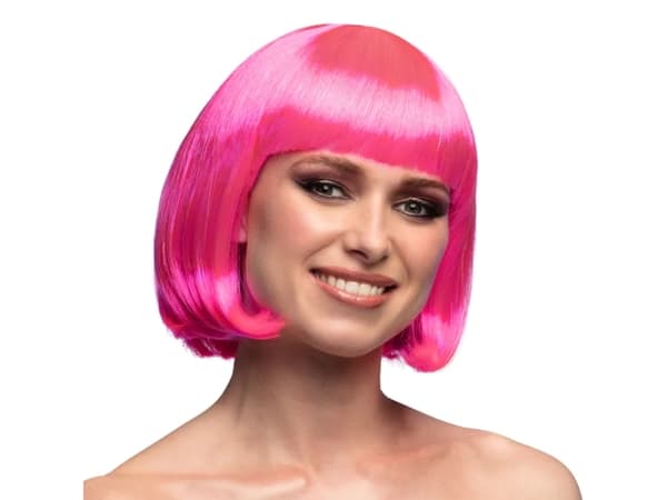 Boland 85890, Parykk til kostyme, Voksen, Hunkjønn, Polyester, Rosa, 212 g