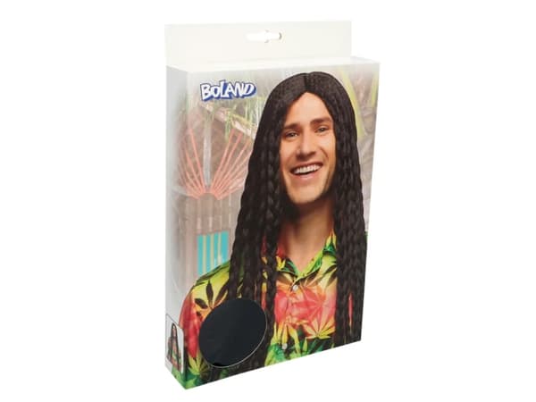 Boland 86341, Parykk til kostyme, Voksen, Alle kjønn, Polyester, Sort, 300 g