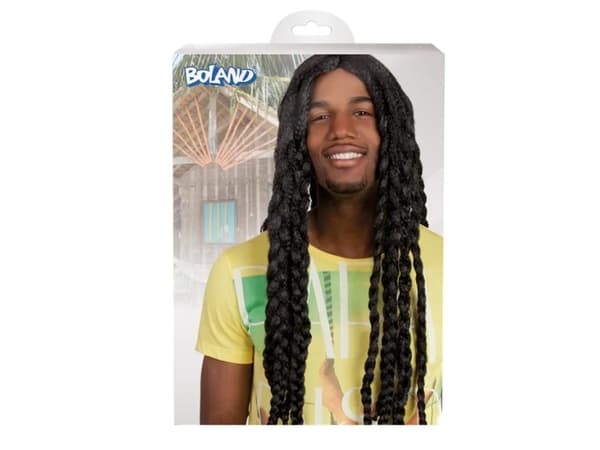 Boland 86341, Parykk til kostyme, Voksen, Alle kjønn, Polyester, Sort, 300 g