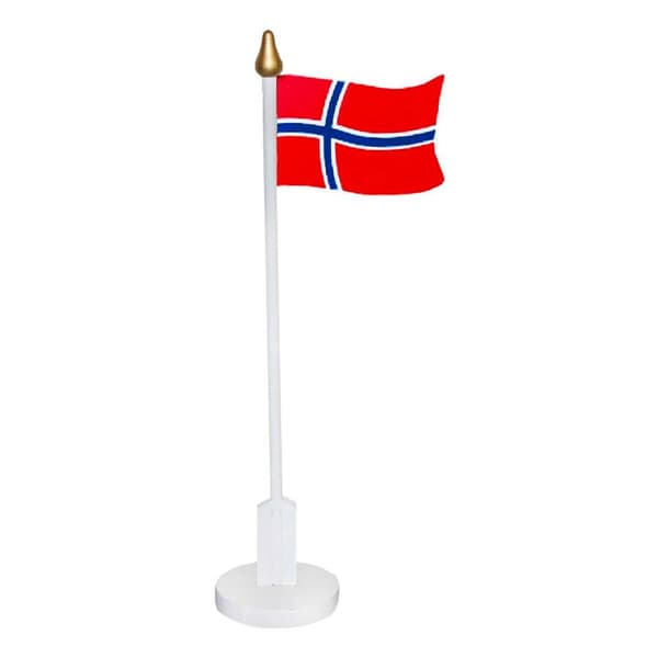 Bordflagg Norge i Tre