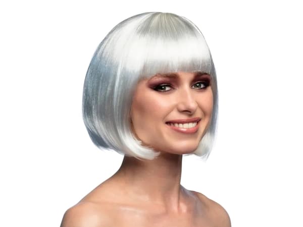 Boland 85887, Maskeradperuk, Vuxen, Honkoppling, Polyester, Vit, 212 g