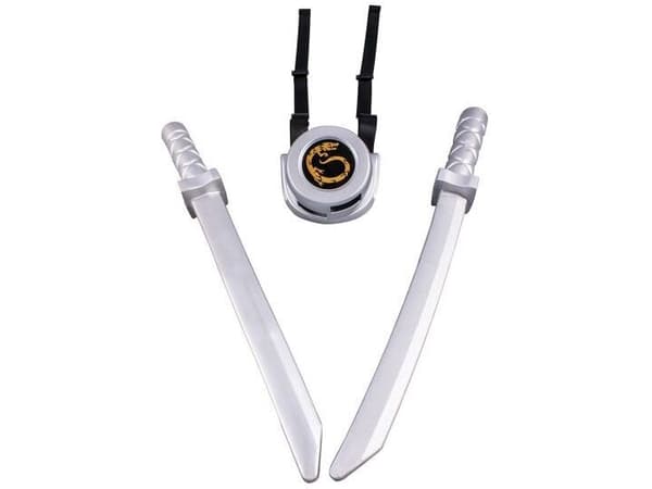 LEGO Ninjago Sword set with back attachment, silver
