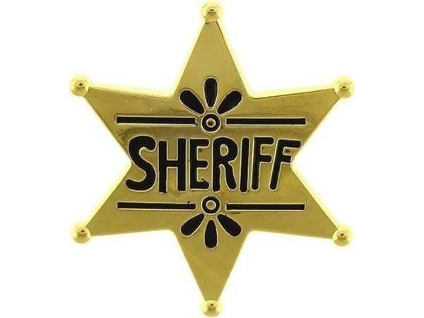 GoDan Gold Sheriff Star Badge - 1 stk universal