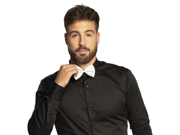Klassinen valkoinen rusetti