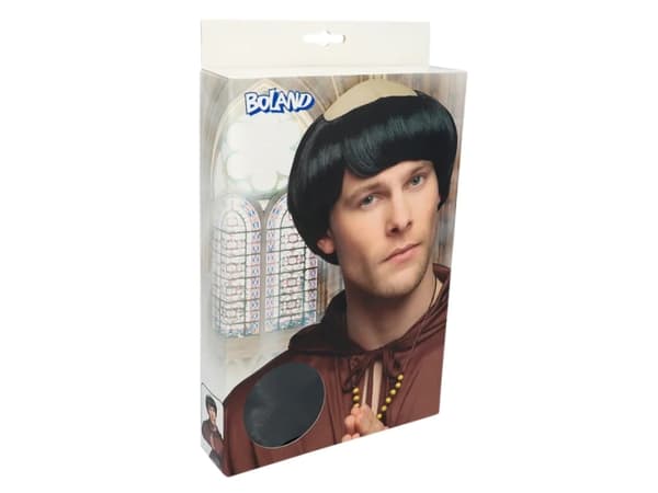 Boland 86063, Parykk til kostyme, Voksen, Hankjønn, Polyester, Sort, 183 g