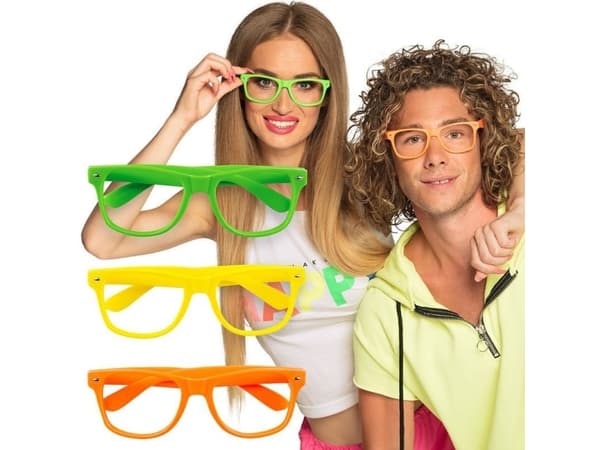 Neon briller, 3 stk