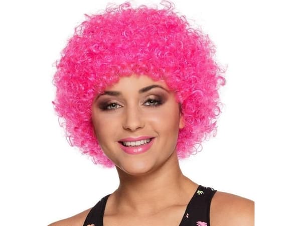 Boland Pop, Lockig, Rosa, Kvinna, Polyester, Karneval, 125 g
