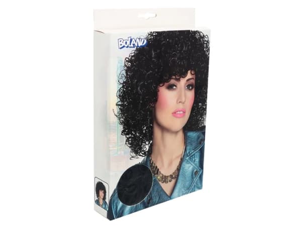 Boland 86240, Maskeradperuk, Vuxen, Honkoppling, Polyester, Svart, 250 g