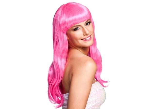 Boland 85869, Maskeradperuk, Vuxen, Honkoppling, Polyester, Rosa, 275 g