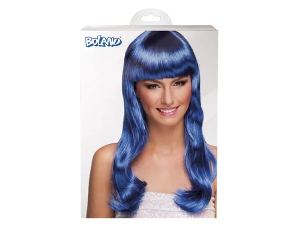 Boland 85876, Smart mekko peruukki, Aikuinen, Nainen, Polyesteri, Sininen, 275 g