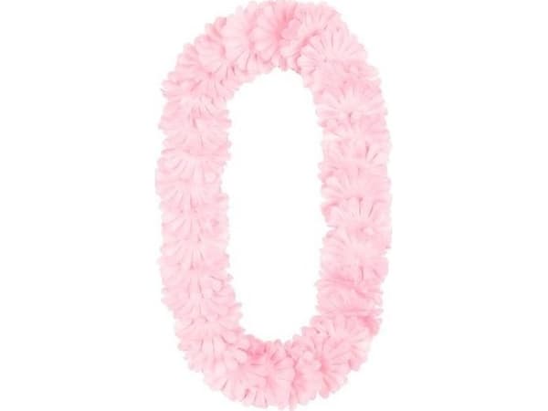 Havaijilainen kaulakoru vaaleanpunainen 1.2m