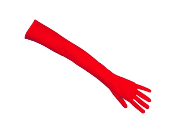 Boland 03102, Fancy dress gloves, Adult, Female, Polyester, Red, 83 g