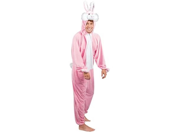 Boland 88014, Fancy kostyme, Voksen, Unisex, Dyr, Dyr, Rosa, Hvit