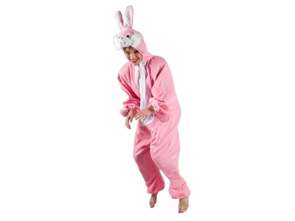Boland 88014, Fancy kostyme, Voksen, Unisex, Dyr, Dyr, Rosa, Hvit