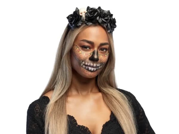 Boland 97007, Diadem för maskerad, Voksen, Hunstik, Akryl, Polyester, Polyeten, Polypropylen (PP), Sort, 30 g