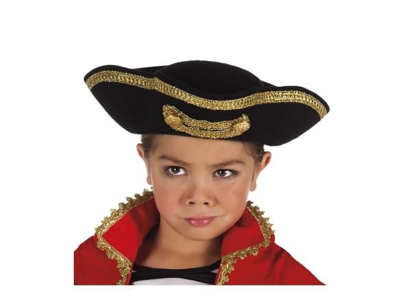 Boland 81906, Hatt til kostyme, Barn, Hunkjønn, Polyester, Isopor, Sort, Gull, CE