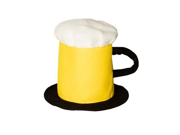 Boland 98996, Smart klädd hatt, Vuxen, Alla kön, Polyester, Svart, Vit, Gul, 80 g