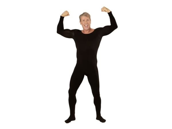 Musta bodysuit, mies