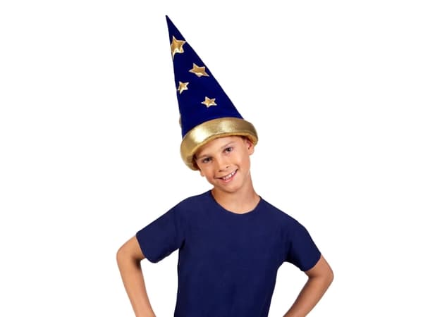 Boland 8712026042286, Hatt til kostyme, Barn, Alle kjønn, Polyester, Blå, Gull, 270 mm
