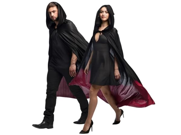 Boland 71020, Maskeradcape, Vuxen, Alla, Svart, Röd, 400 g, 490 mm