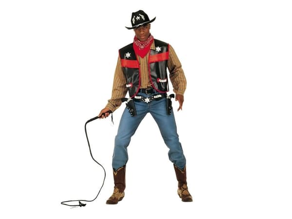 Sort Cowboy vest