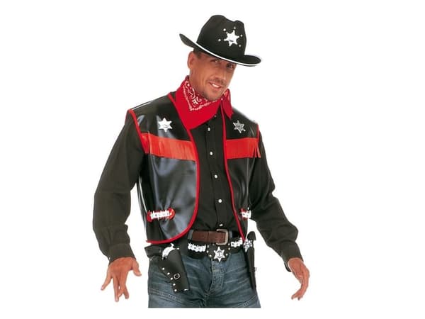 Sort Cowboy vest