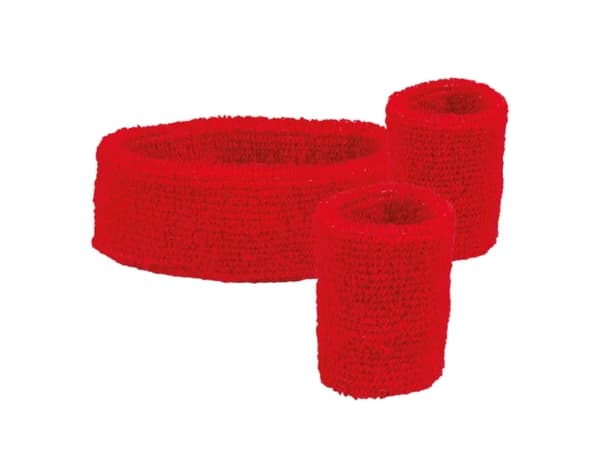 Boland 01892, Sweatband, Adult, Any gender, Polyester, Red, 40 g