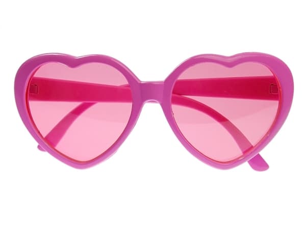 PartyDeco OKR3-081, Briller til kostyme, Voksen, Hunkjønn, Rosa, 130 mm, 140 mm