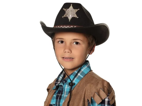 Boland 04106, Hatt til kostyme, Barn, Gutt, Polyester, Isopor, Sort, CE