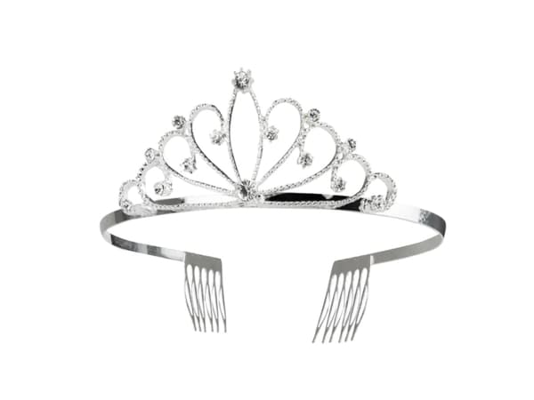 Boland 64554, Maskeradtiara, Vuxen, Honkoppling, Strykjärn, Polyvinylklorid (PVC), Zink, Silver, 60 g