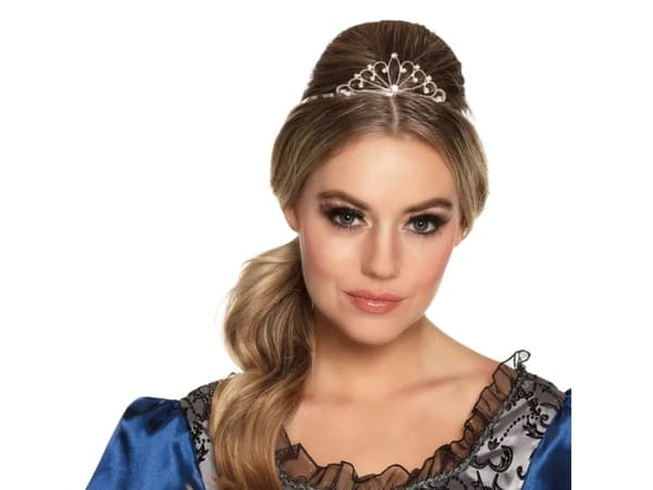 Boland 64554, Maskeradtiara, Vuxen, Honkoppling, Strykjärn, Polyvinylklorid (PVC), Zink, Silver, 60 g