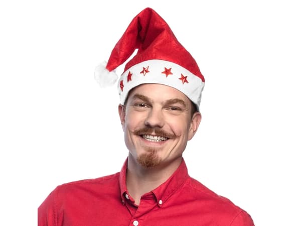Boland 13402, Hatt til kostyme, Voksen, Alle kjønn, Polyester, Polypropylen (PP), Rød, Hvit, 40 g