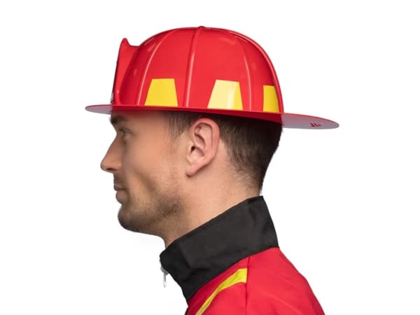 Boland 01387, Fancy dress helmet, Adult, Male, Foam, Polypropylene (PP), Red, Yellow, 160 g