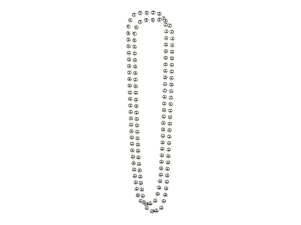 Boland 64281, Fancy dress necklace, Adult, Female, Polyester, Polystyrene, Silver, 70 g