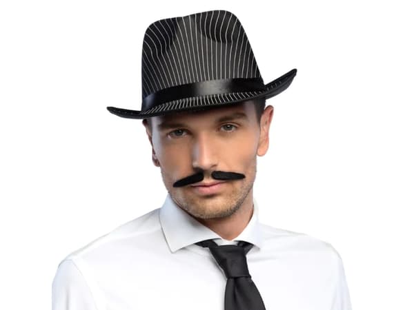 Boland 01801, Fancy dress moustache, Adult, Male, Polyester, Black, 27 g