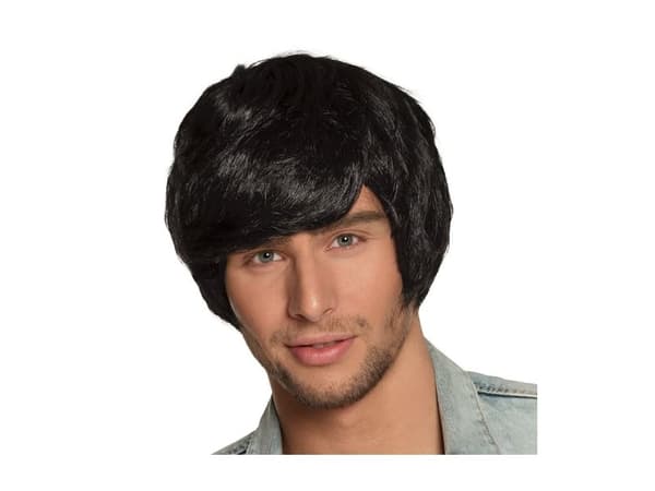 Boland 86387, Parykk til kostyme, Voksen, Hankjønn, Polyester, Sort, 187 g