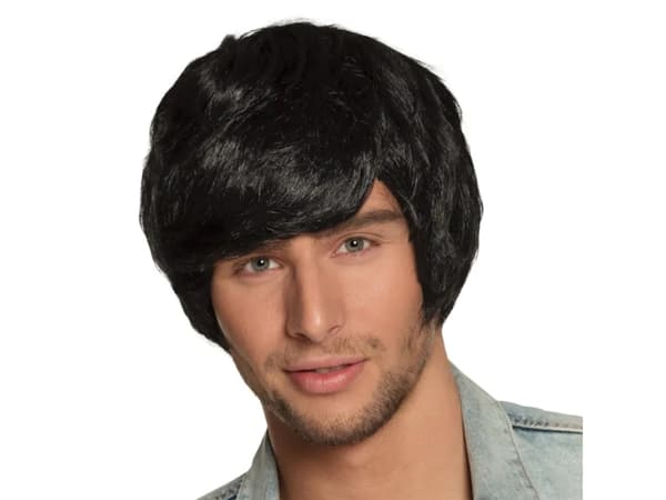 Boland 86387, Parykk til kostyme, Voksen, Hankjønn, Polyester, Sort, 187 g