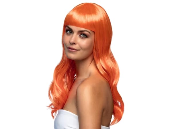 Boland 85873, Maskeradperuk, Vuxen, Honkoppling, Polyester, Orange, 275 g